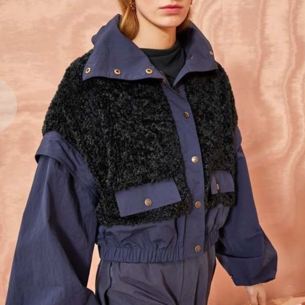 Ulla Johnson Aidan Fleece & Nylon Jacket - Mint Condition never worn